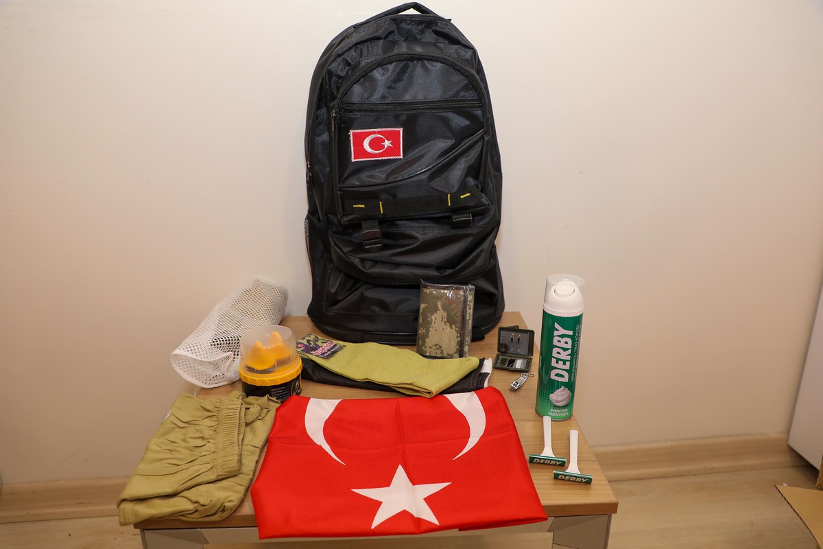 Talas Belediyesinin "asker çantası" uygulaması devam ediyor