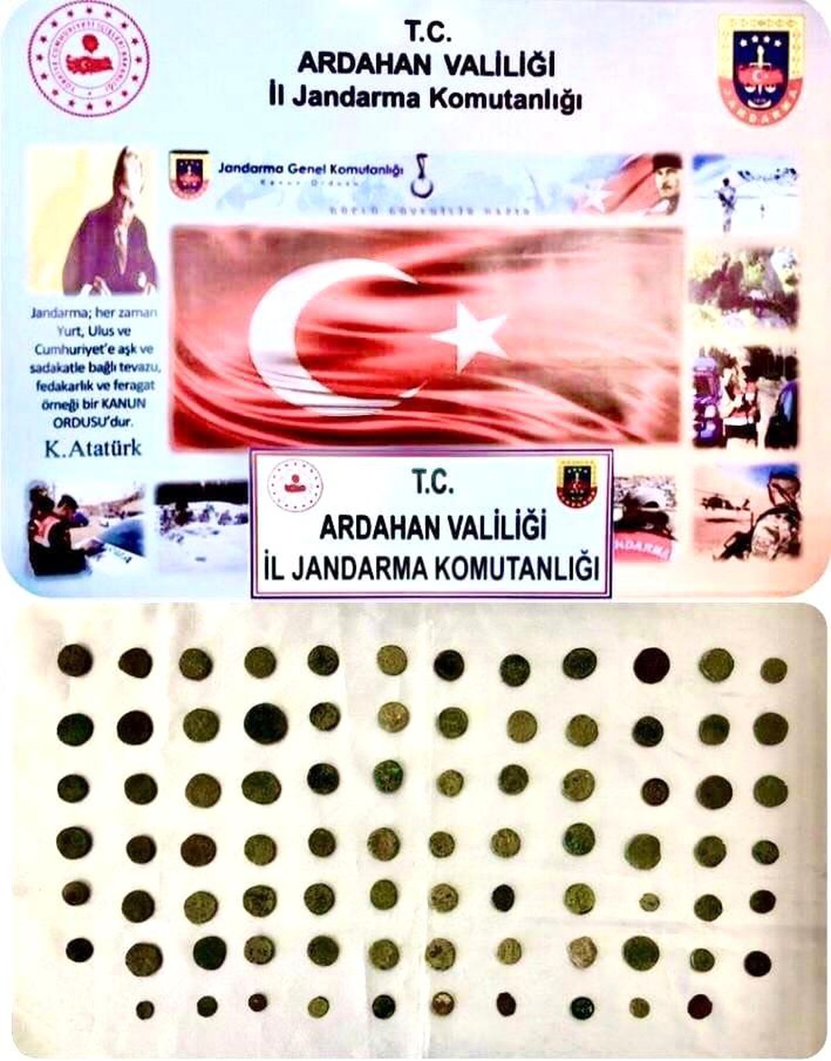 Ardahan\'da tarihi eser operasyonu, onlarca sikke ele geçirildi