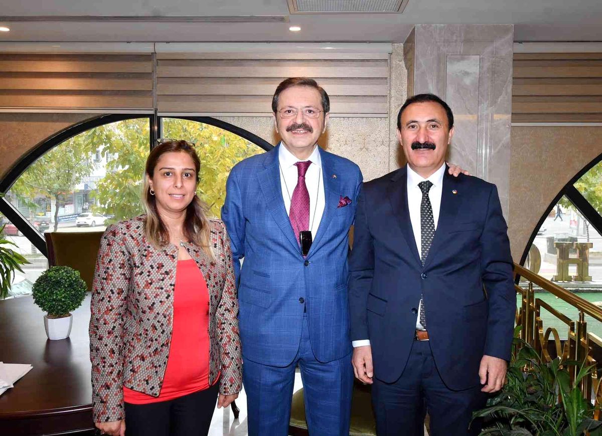 Başkan Süer, Hisarcıklıoğlu\'na projelerini anlattı