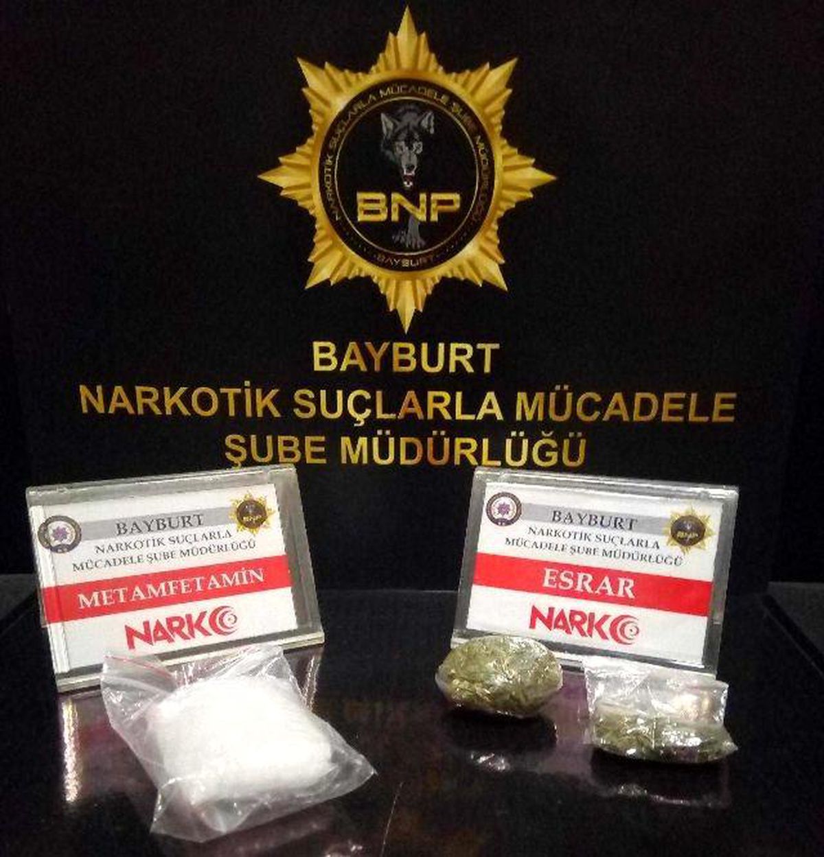 Bayburt\'ta bir miktar uyuşturucu ele geçirildi