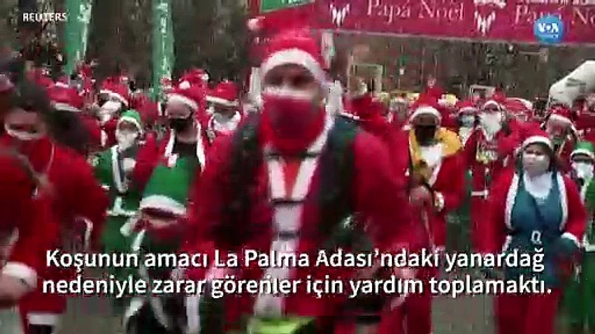 Binlerce Noel Baba Madrid Sokaklarında Koştu