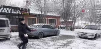 Mahalleli karın keyfini çıkardı