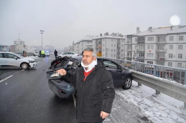 Son dakika gündem: Aksaray'da 9 aracın karıştığı 'buzlanma' kazası: 3 yaralı