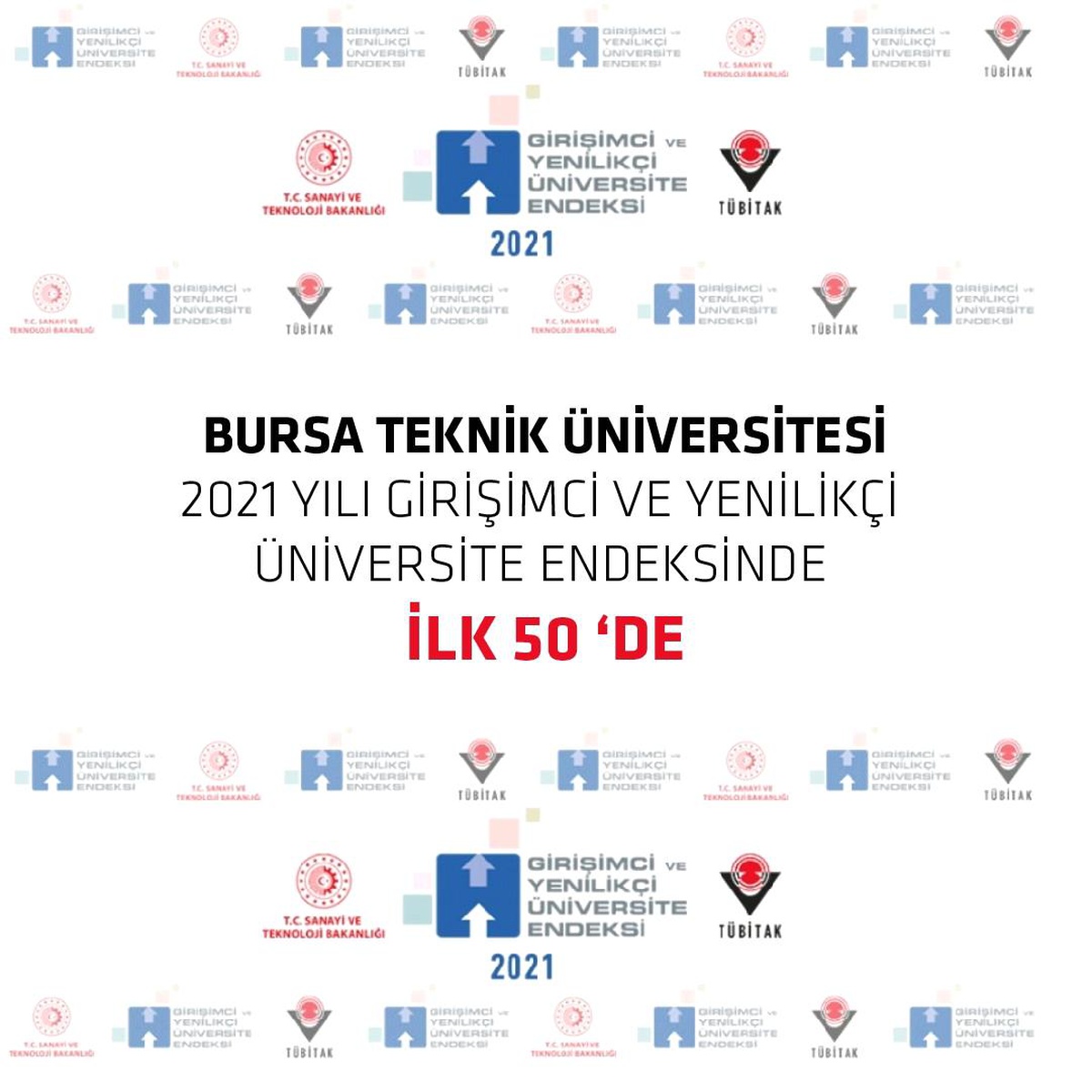 BTÜ, TÜBİTAK 2021 yılı Girişimci ve Yenilikçi Üniversite Endeksi\'nde ilk 50\'de