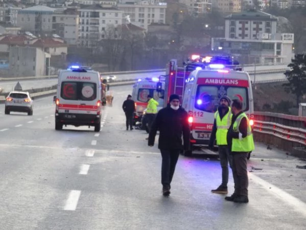 Çekmeköy'deki zincirleme kazada çok sayıda araç birbirine girdi