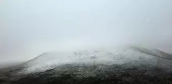 Son dakika haber! (DRONE) Kar yağışları Meke Gölü'ne can suyu oldu