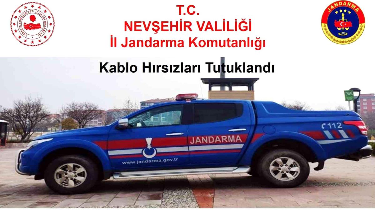 Kablo hırsızları tutuklandı