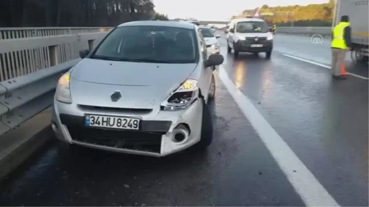 Kuzey Marmara Otoyolu\'ndaki zincirleme trafik kazasında, 3 kişi yaralandı