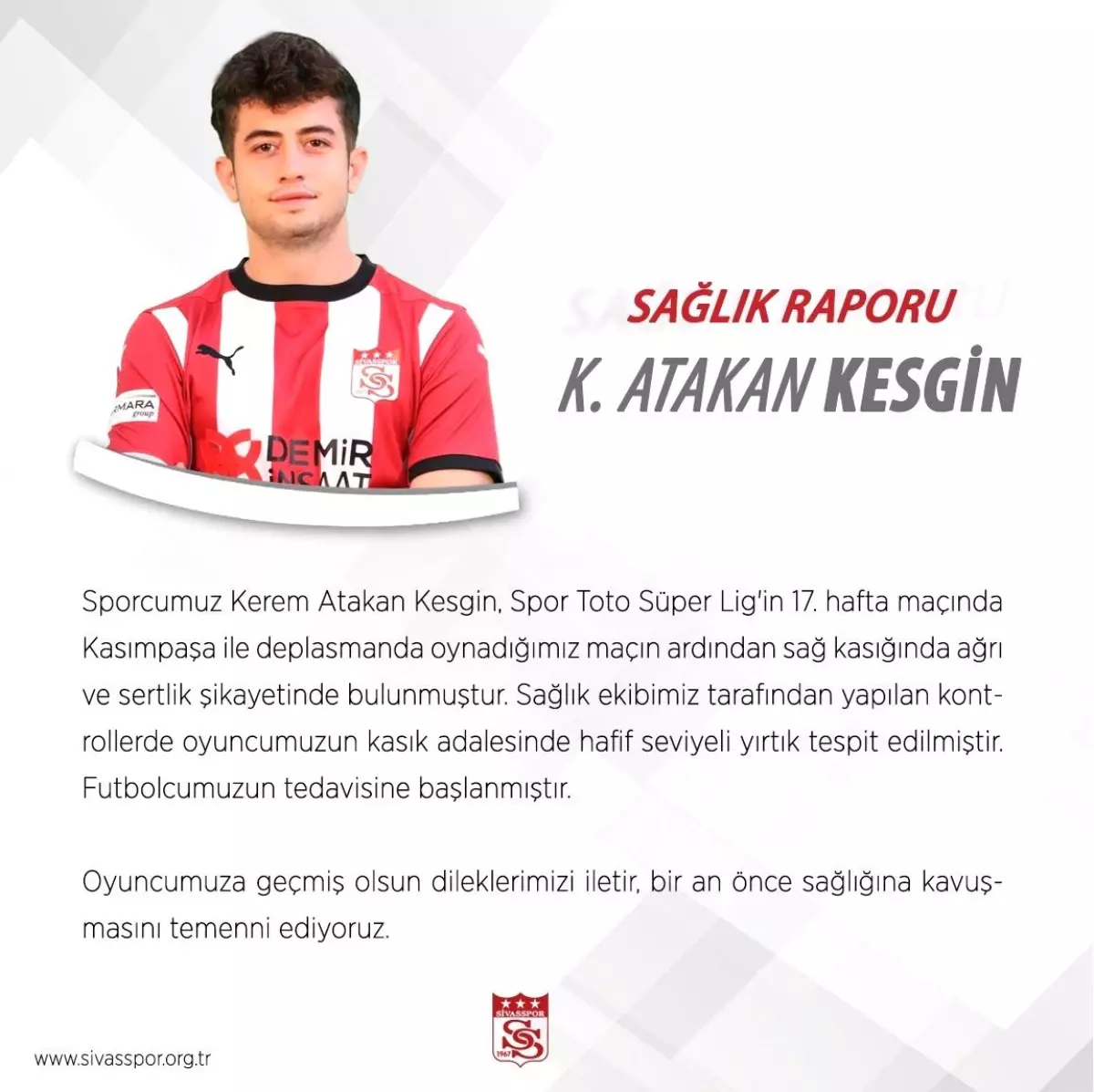 Sivasspor\'da Rize maçı öncesi sakatlık şoku!