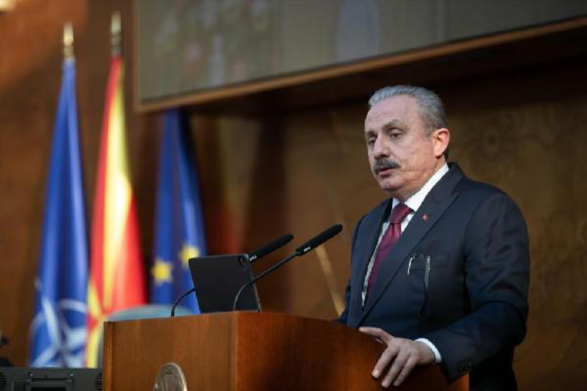 TBMM Başkanı Şentop, Kuzey Makedonya Meclisi\'ne hitap etti