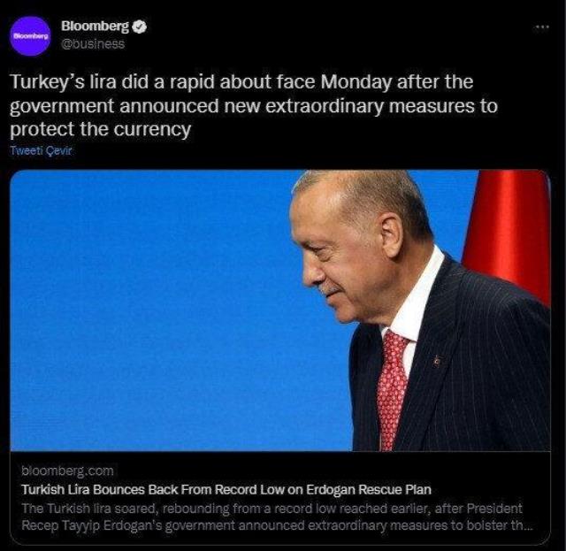 Türk Lirası'nın muhteşem dönüşünü dünya basını son dakika olarak geçti: Erdoğan olağanüstü adımları açıkladı