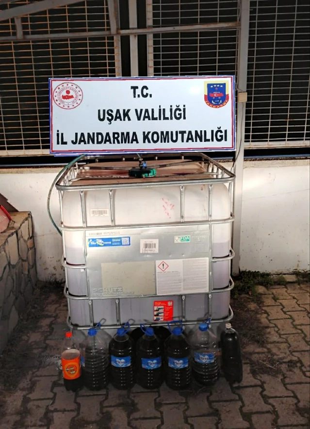 Uşak'ta 825 litre kaçak şarap ele geçirildi