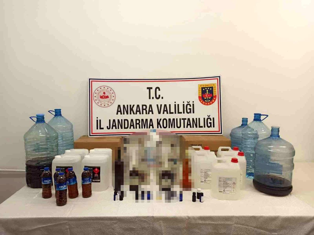 Başkent\'te sahte içki operasyonu