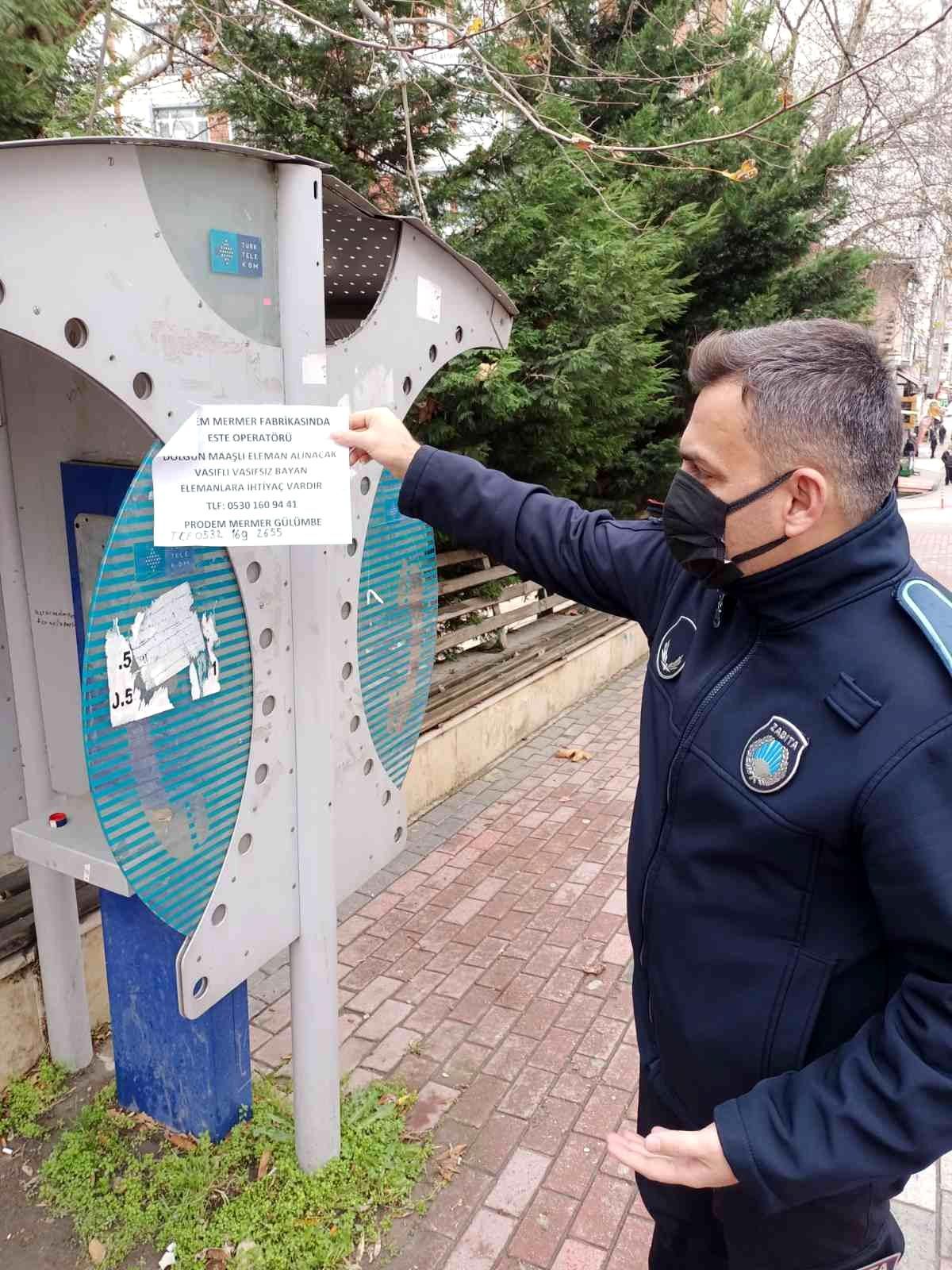 Bilecik\'te çeşitli yerlere afiş yapıştıranlara ceza yağdı