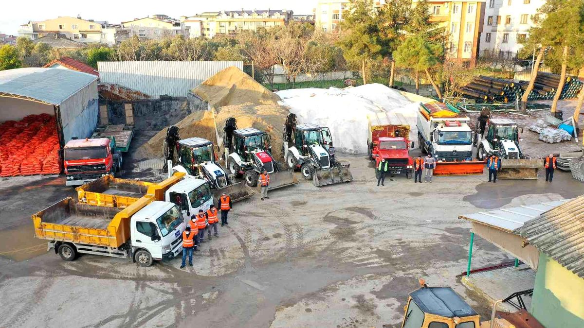 Darıca Belediyesi karla mücadeleye hazır