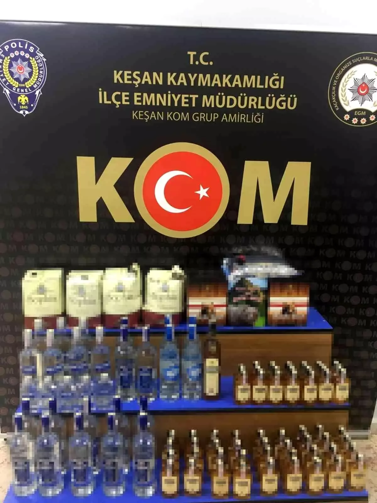 Edirne\'de 133 litre sahte alkol ele geçirildi