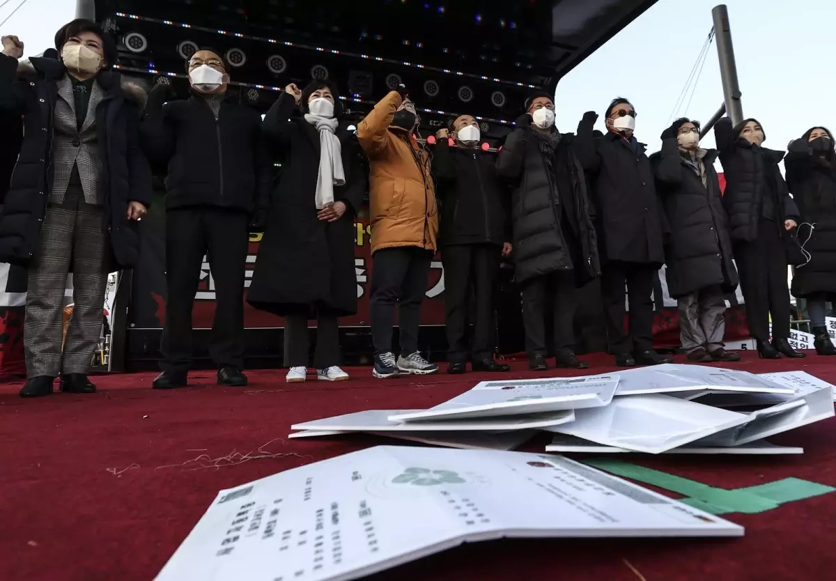 Güney Koreli işletmecilerden Covid-19 kısıtlamalarına protesto