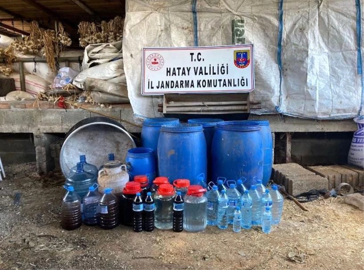 Hatay\'da 7 bin litre sahte içki ele geçirildi