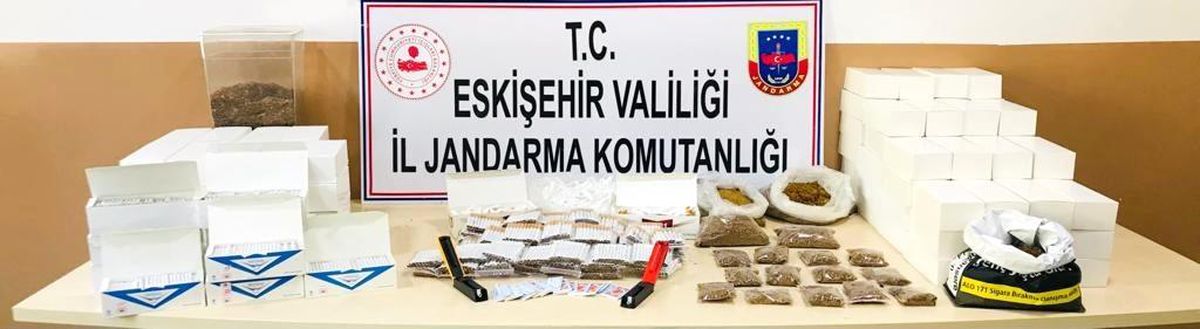 Jandarmadan kaçak tütün ve makaron operasyonu