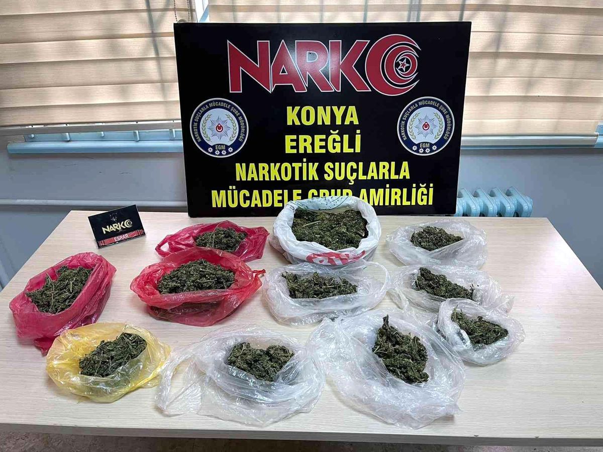 Konya\'da uyuşturucu operasyonlarında 5 kişi tutuklandı