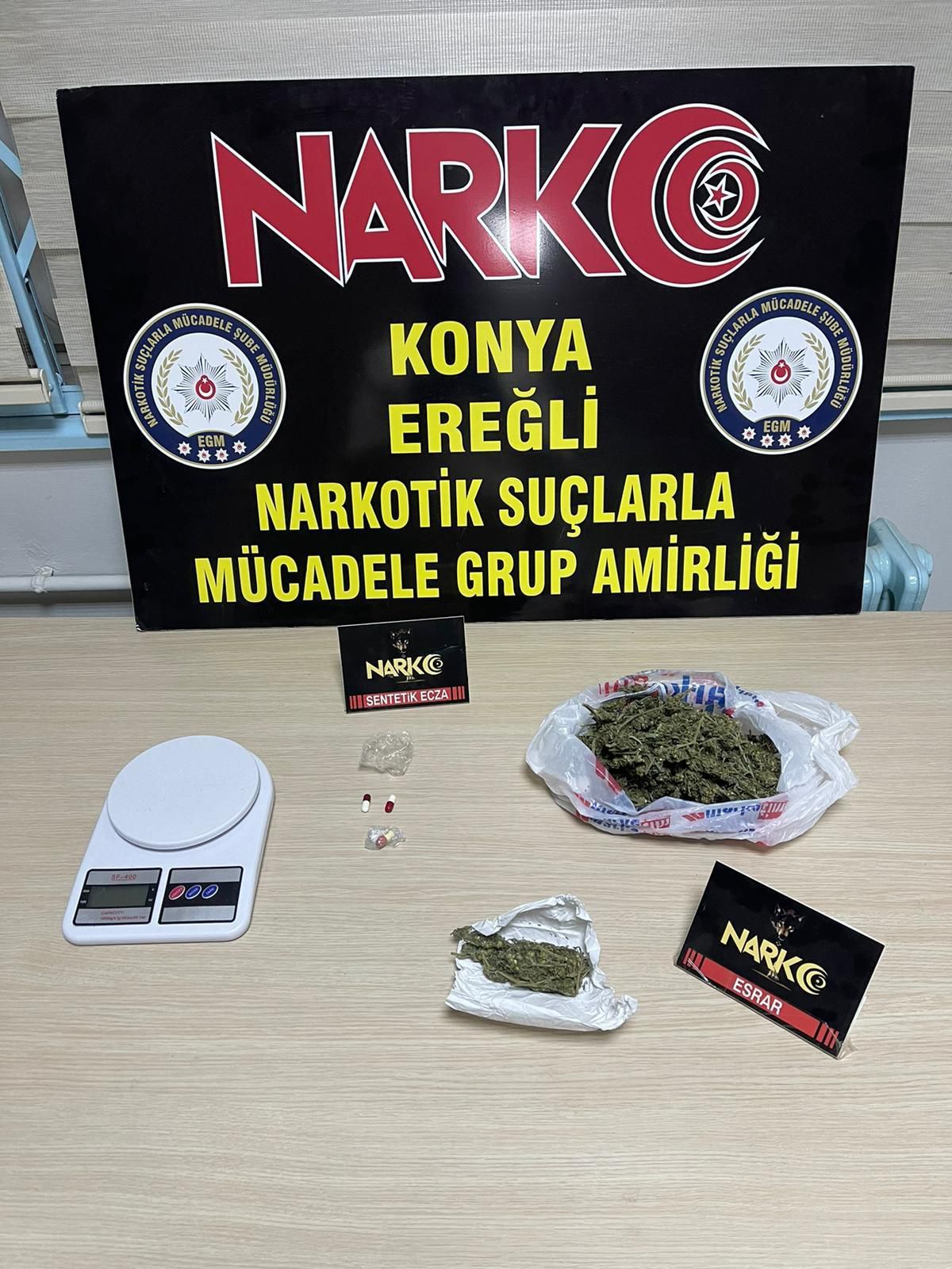Konya\'daki uyuşturucu operasyonunda 5 kişi tutuklandı