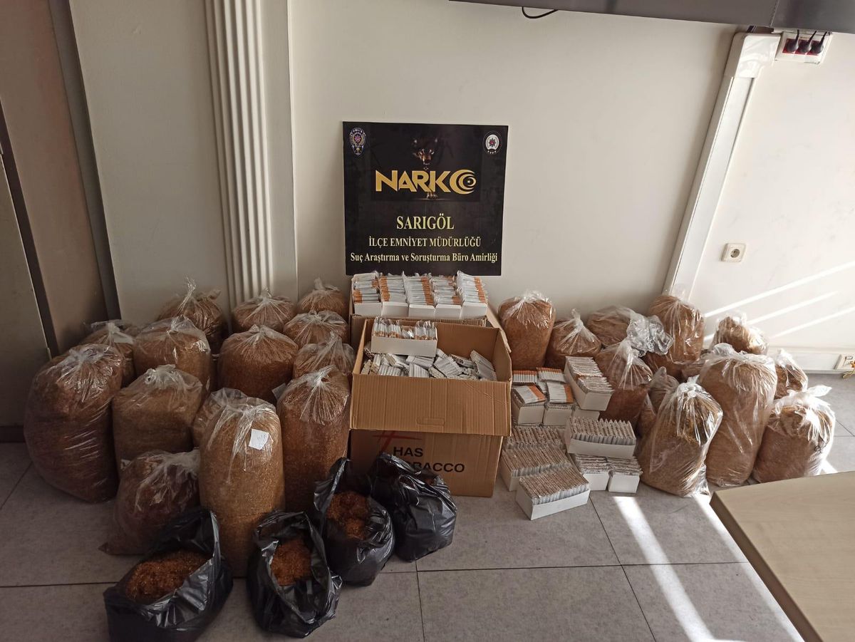 Sarıgöl\'de kaçak tütün operasyonu