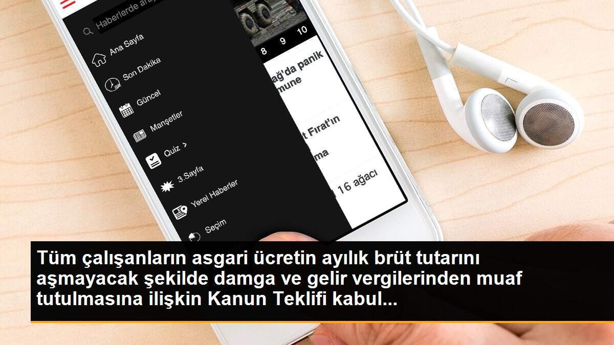 Ücret ve maaşların asgari ücret tutarından gelir ve damga vergisi alınmamasını da içeren teklif TBMM\'de kabul edildi