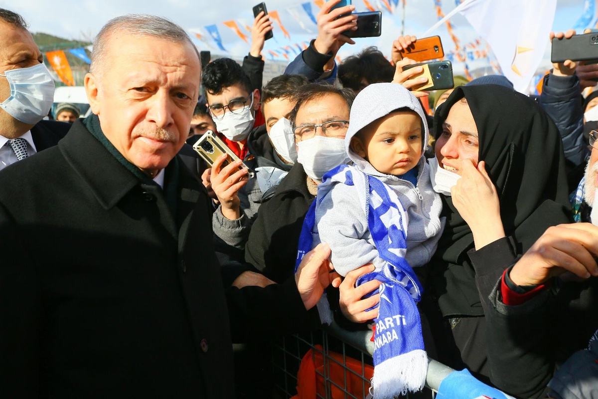 Cumhurbaşkanı Erdoğan, Kızılcahamam\'da coşkuyla karşılandı