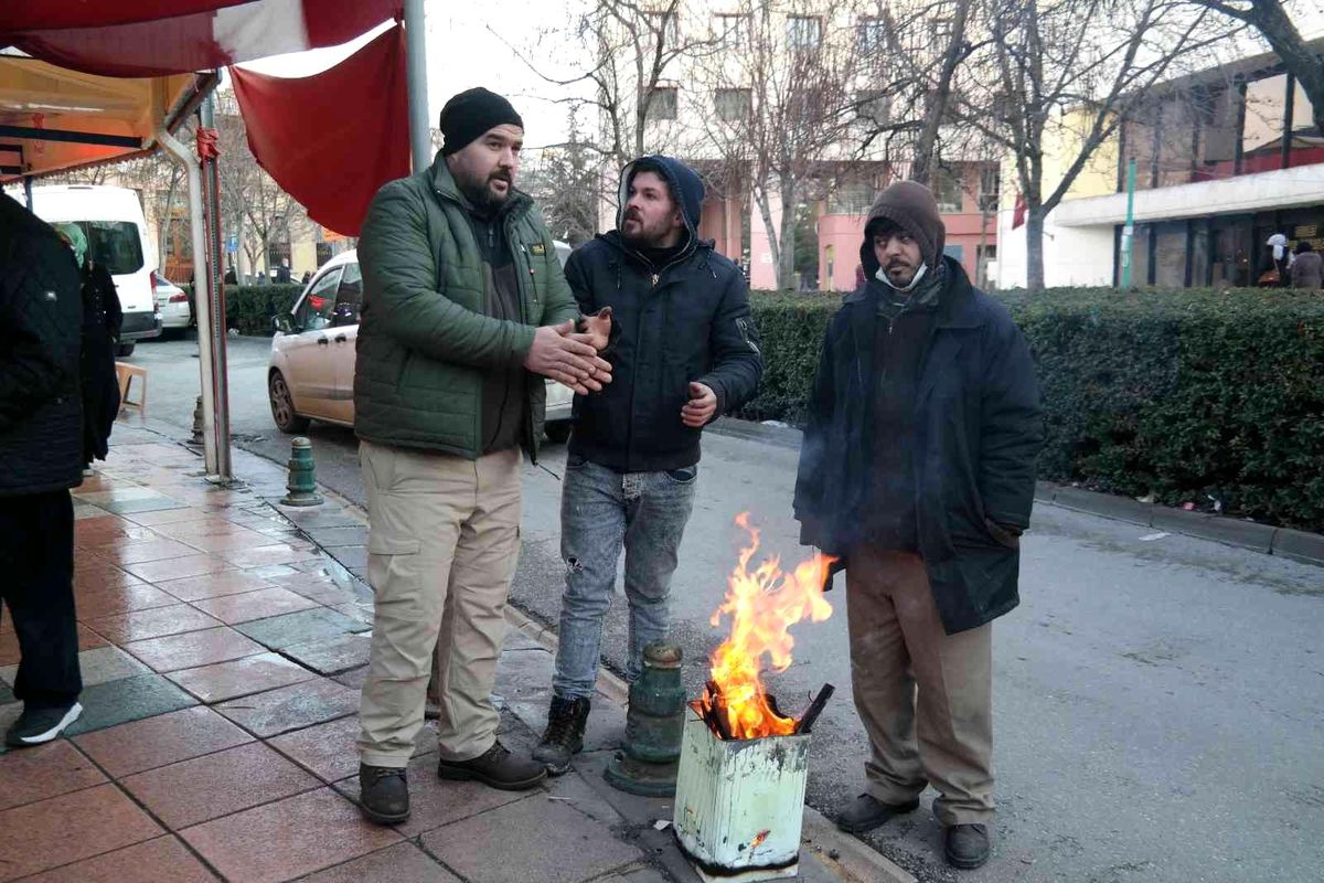 Eskişehir\'de soğukla mücadele