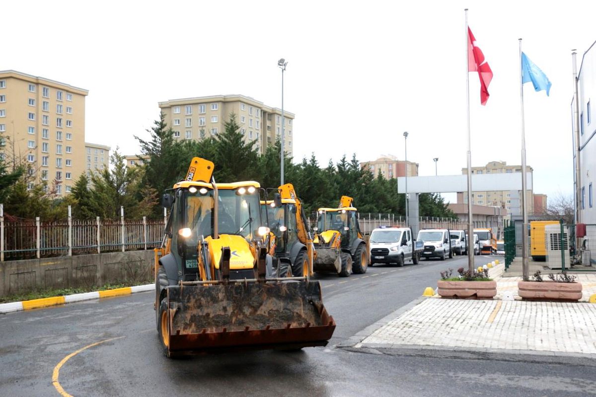 Küçükçekmece bin 489 personel, 259 araçla kışa hazır