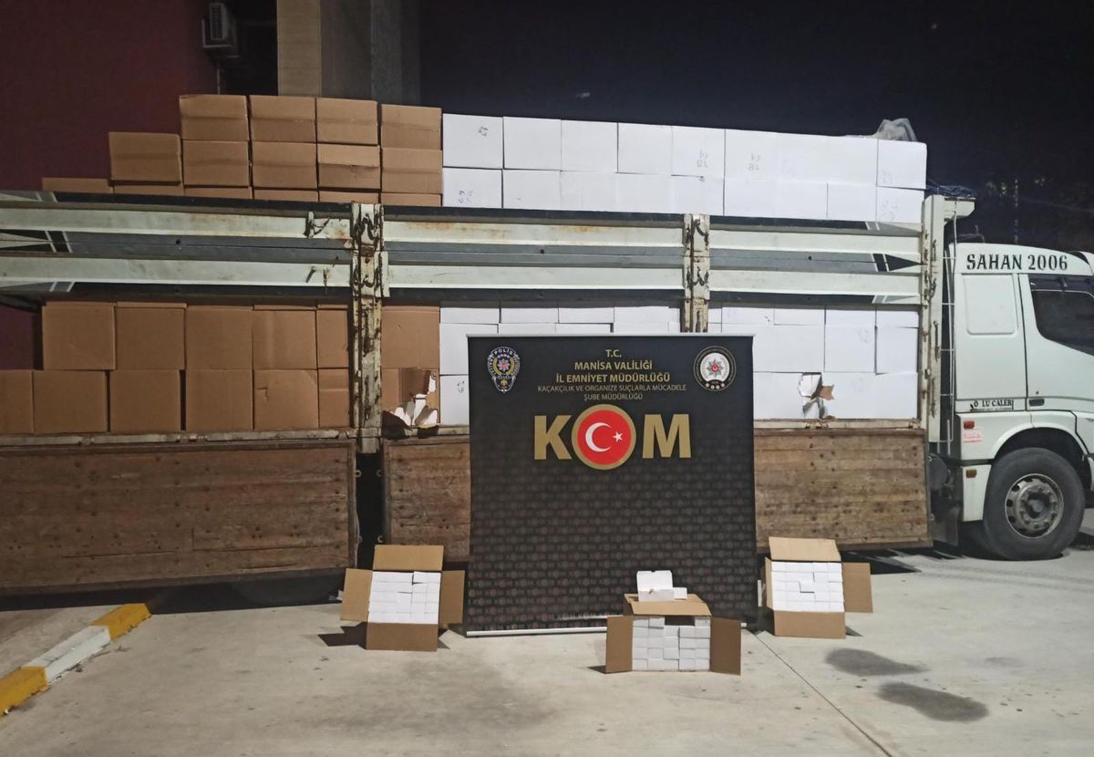 Manisa\'da 6 milyon boş makaron ele geçirildi
