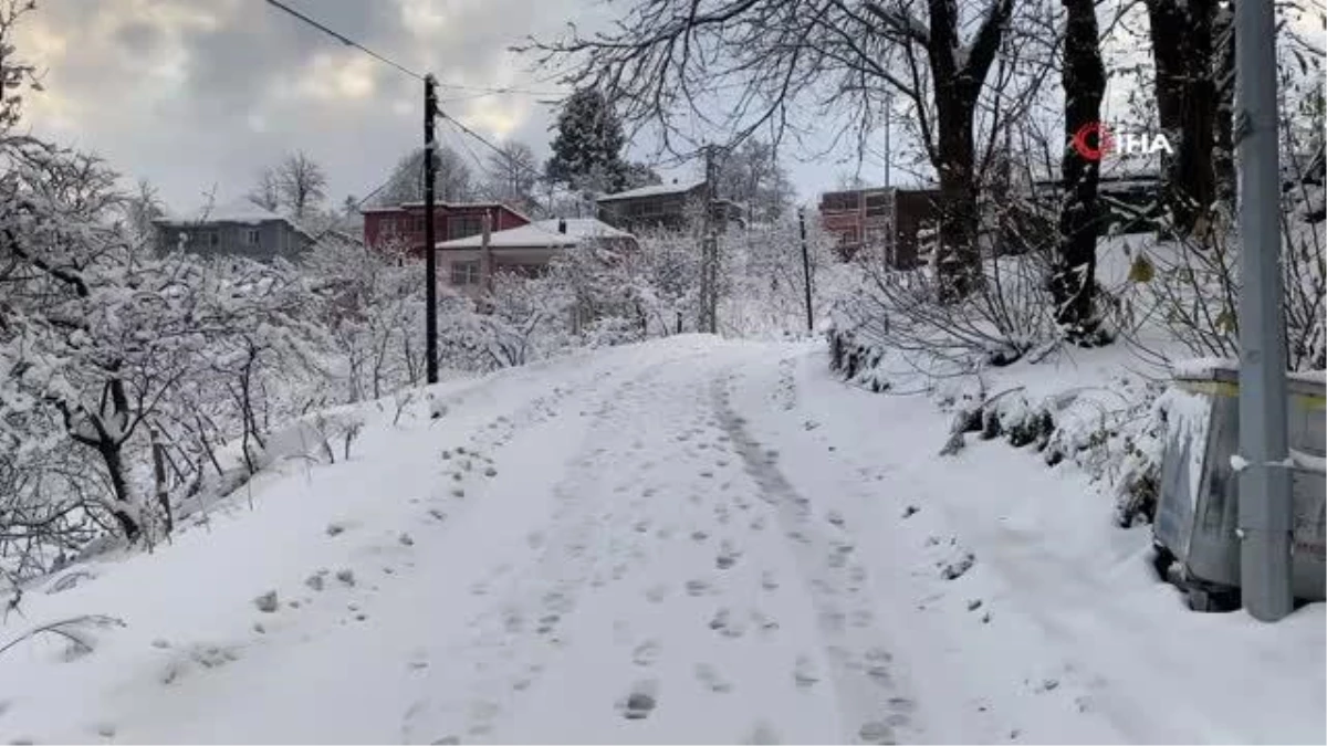 Zonguldak\'tan kar manzaraları