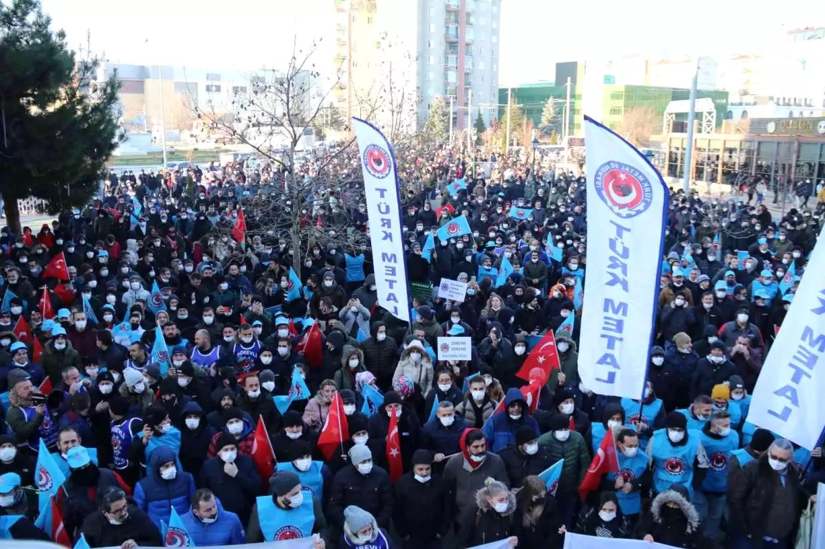 Arçelik işçilerinin de katıldığı eylemde metalciler MESS\'in teklifini protesto etti