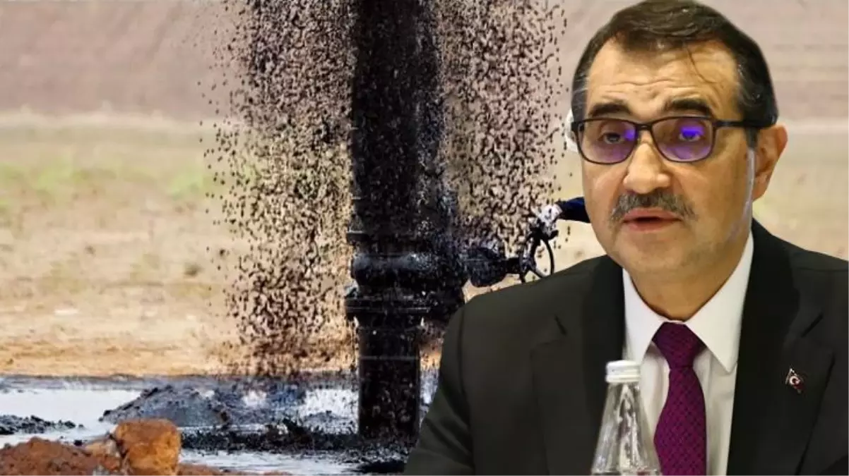 Bakan Dönmez de şaşkın! Yıllar önce üzerine beton dökülen kuyudan petrol fışkırdı