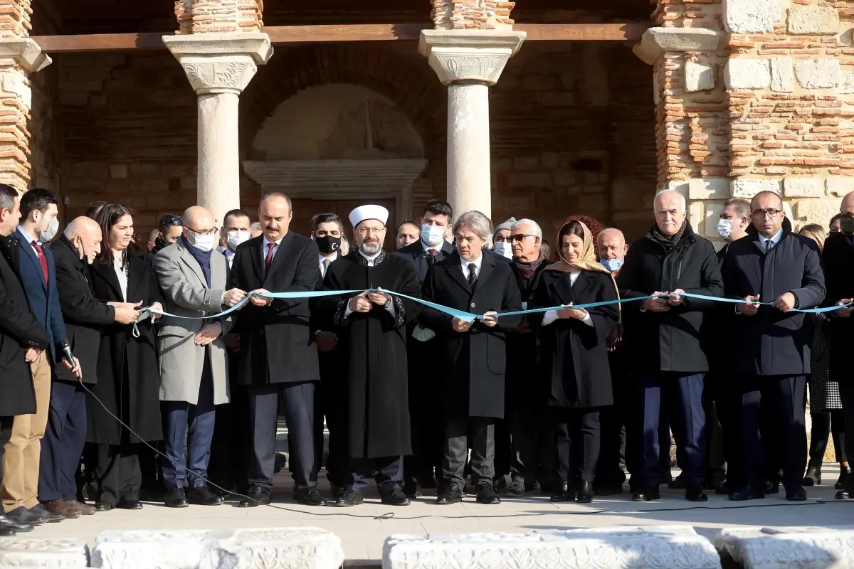 Enez Ayasofya Camisi\'nin açılış töreni yapıldı