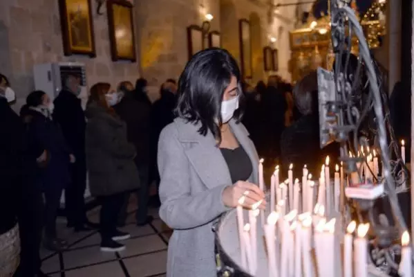 Hatay'da Noel ayini yapıldı