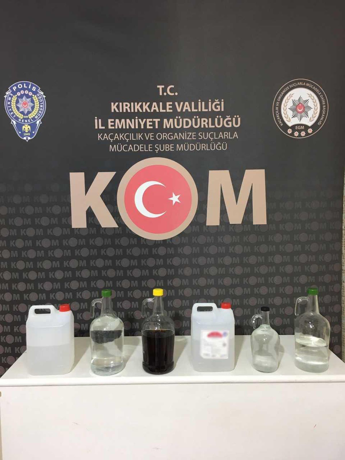 Kırıkkale\'de sahte içki ele geçirildi