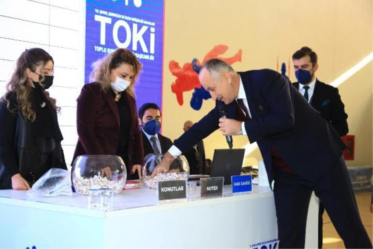 TOKİ konutları için kura çekildi