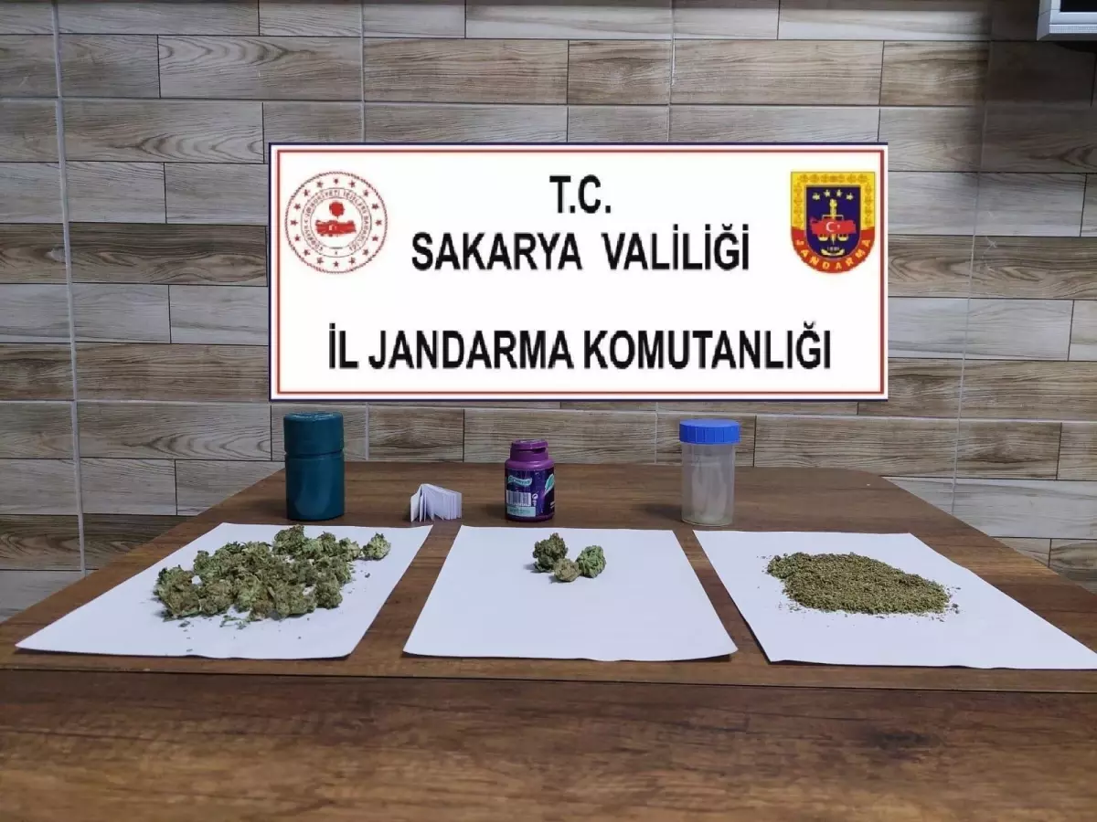 Karasu\'da uyuşturucuyla yakalanan 2 şüpheli kişi gözaltına alındı