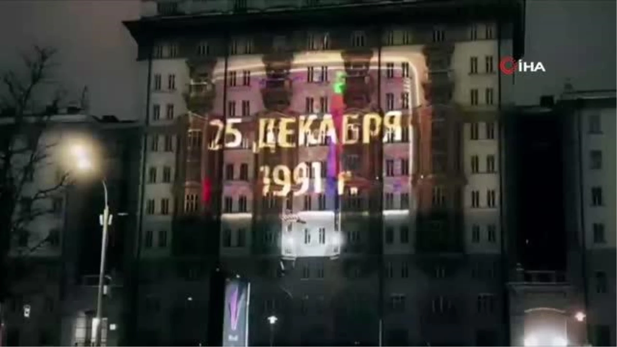 Moskova\'daki ABD Büyükelçiliğine "Büyük Rusya yeniden doğuyor" mesajı yansıtıldı