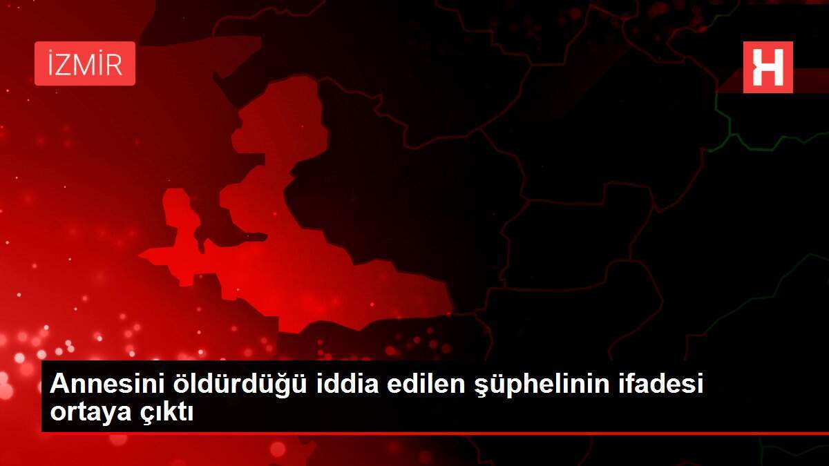 Annesini öldürdüğü iddia edilen şüphelinin ifadesi ortaya çıktı