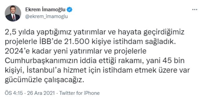 Kılıçdaroğlu ve İmamoğlu'ndan Cumhurbaşkanı Erdoğan'ın sözlerine peş peşe yanıt
