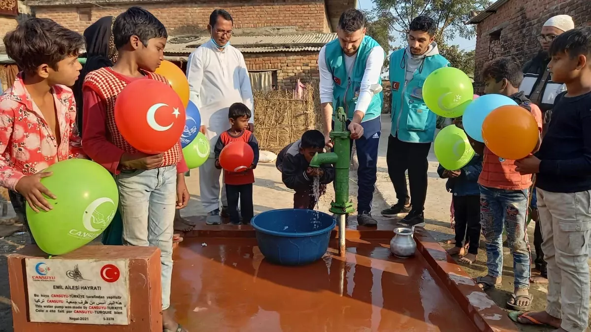 Cansuyu Derneği Nepal\'de 46 su kuyusu açtı