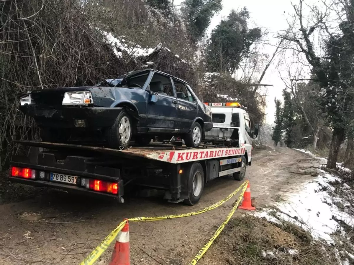 İki kişiye mezar olan otomobil uçurumdan çıkarıldı