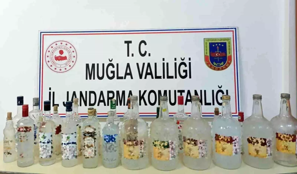 Ula\'da 259 litre kaçak alkol ele geçirildi