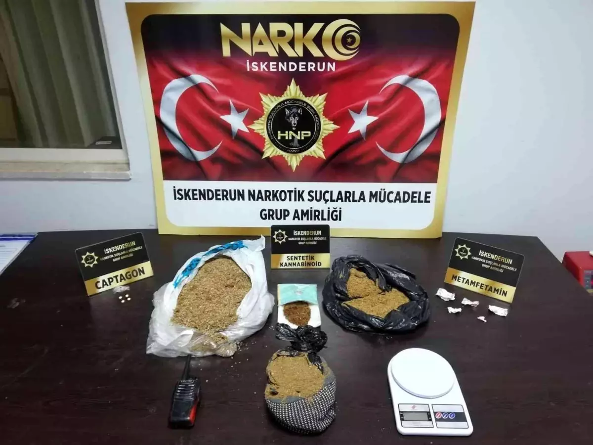 Son dakika: İskenderun\'da uyuşturucu operasyonu: 3 gözaltı