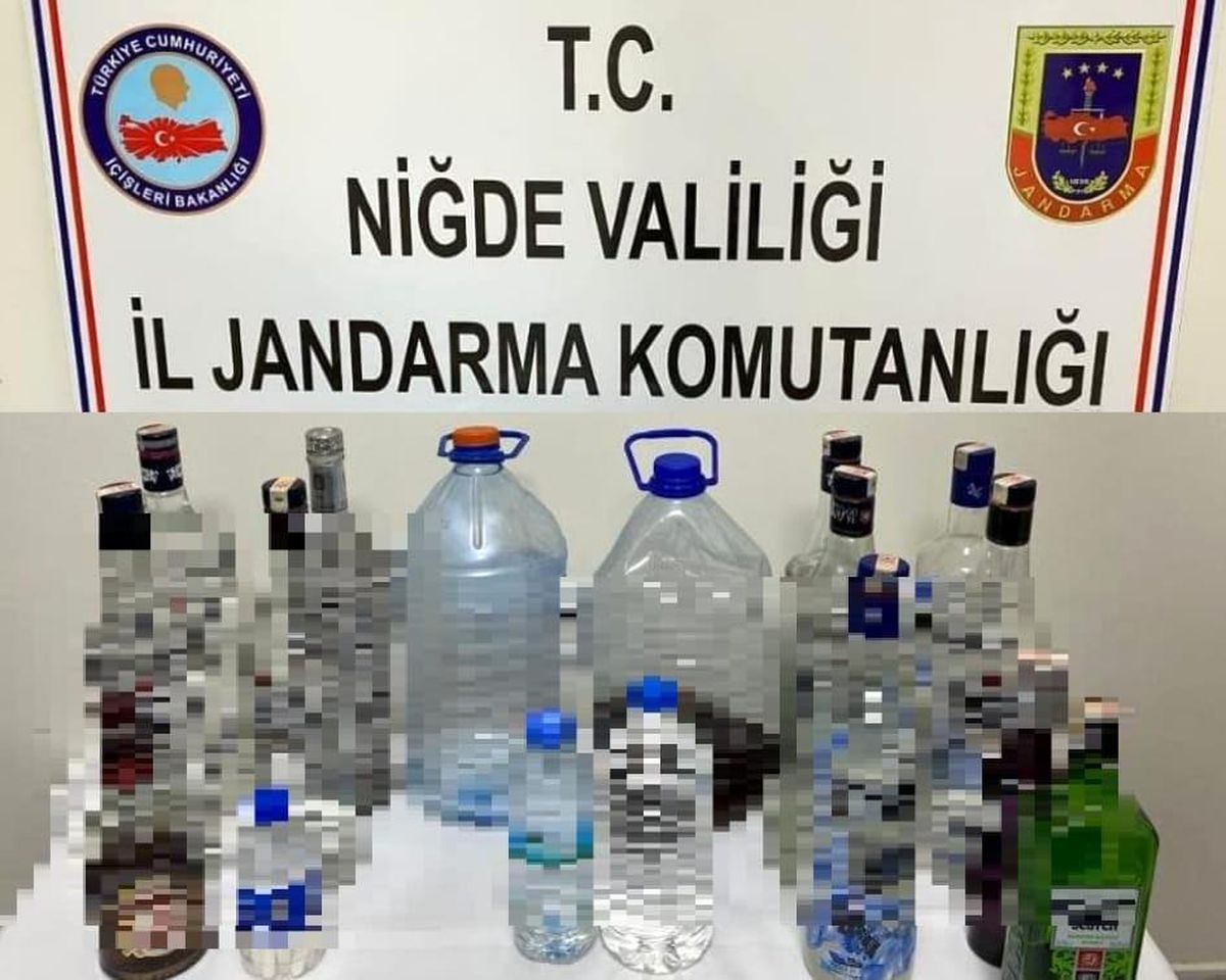 Jandarmadan sahte içki operasyonu