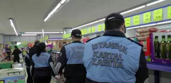 Kartal'da zabıtadan marketlere yönelik fahiş fiyat denetimi