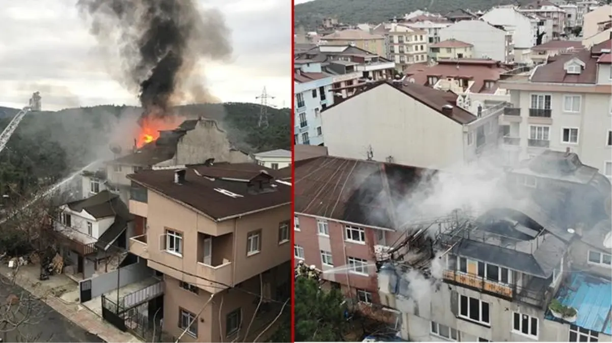 Eşiyle tartışan koca, ailesi içerideyken evini ateşe verdi