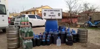 Tekirdağ'da 580 litre 'sahte içki' ele geçirildi; 4 gözaltı